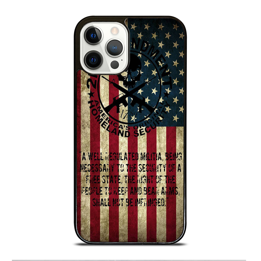 SECOND AMENDMENT AMERICAN GUN 3 iPhone 12 Pro Case Cover