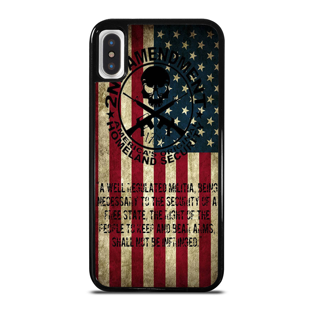 SECOND AMENDMENT AMERICAN GUN 3 iPhone X / XS Case Cover