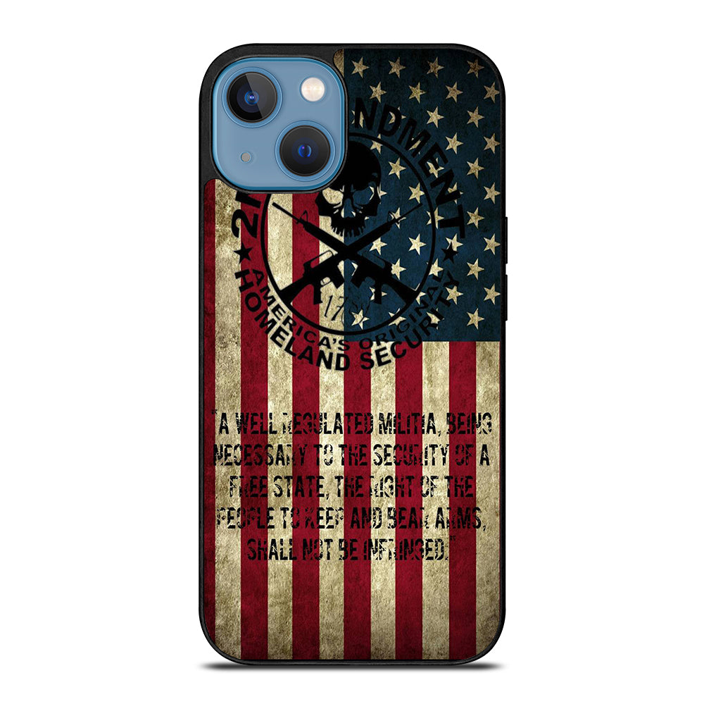 SECOND AMENDMENT AMERICAN GUN 3 iPhone 13 Case Cover