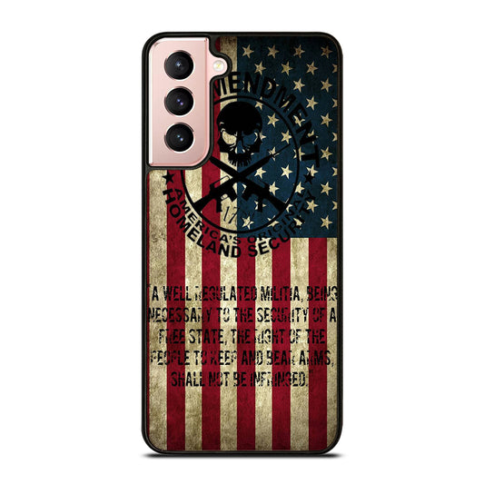 SECOND AMENDMENT AMERICAN GUN 3 Samsung Galaxy S21 Case Cover