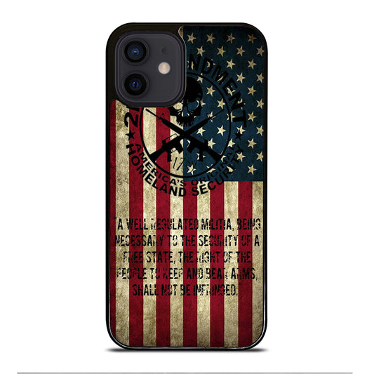 SECOND AMENDMENT AMERICAN GUN 3 iPhone 12 Mini Case Cover