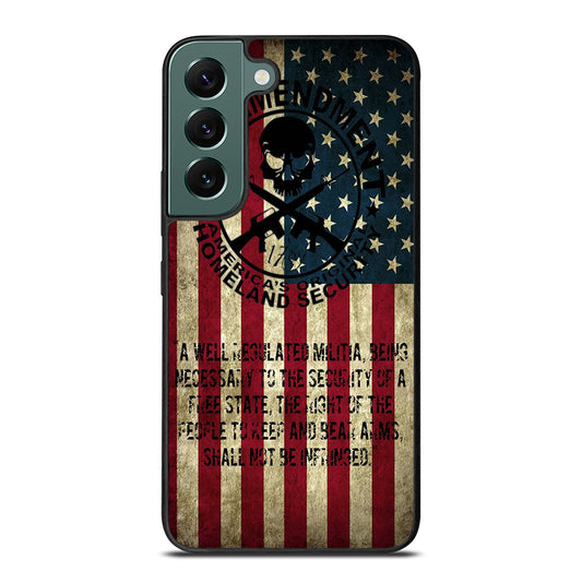 SECOND AMENDMENT AMERICAN GUN 3 Samsung Galaxy S22 Case Cover