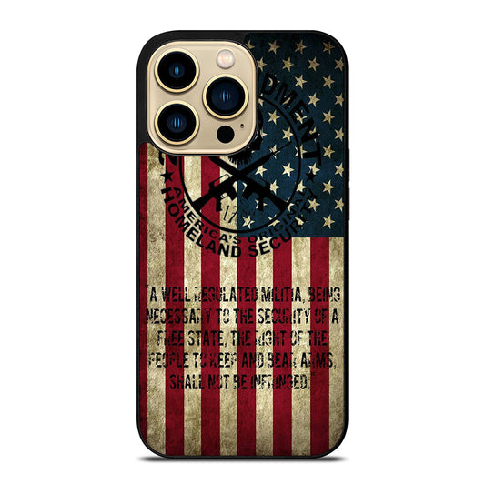 SECOND AMENDMENT AMERICAN GUN 3 iPhone 14 Pro Max Case Cover