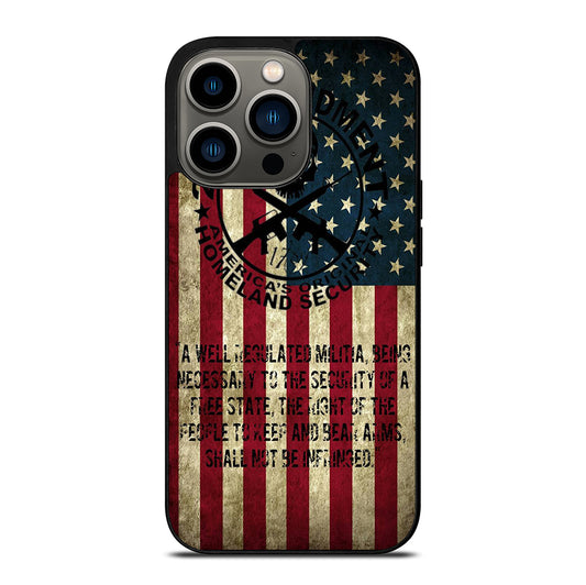 SECOND AMENDMENT AMERICAN GUN 3 iPhone 13 Pro Case Cover