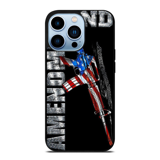 SECOND AMENDMENT AMERICAN GUN LOGO 2 iPhone 13 Pro Max Case Cover