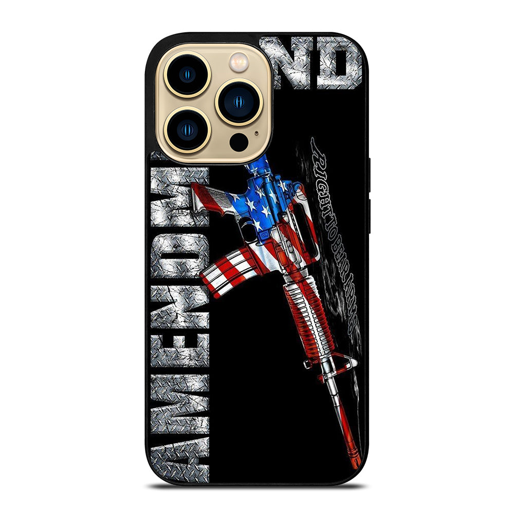 SECOND AMENDMENT AMERICAN GUN LOGO 2 iPhone 14 Pro Max Case Cover