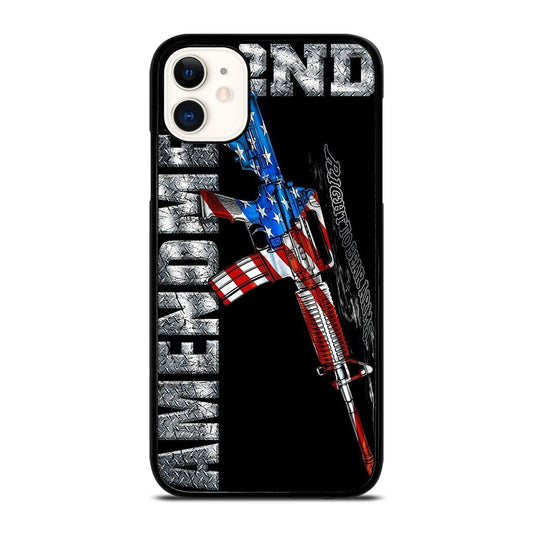 SECOND AMENDMENT AMERICAN GUN LOGO 2 iPhone 11 Case Cover