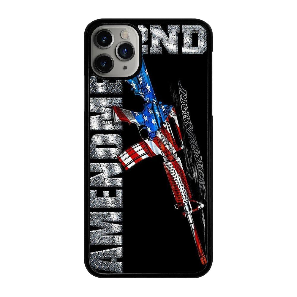 SECOND AMENDMENT AMERICAN GUN LOGO 2 iPhone 11 Pro Max Case Cover