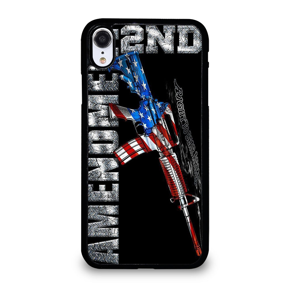 SECOND AMENDMENT AMERICAN GUN LOGO 2 iPhone XR Case Cover
