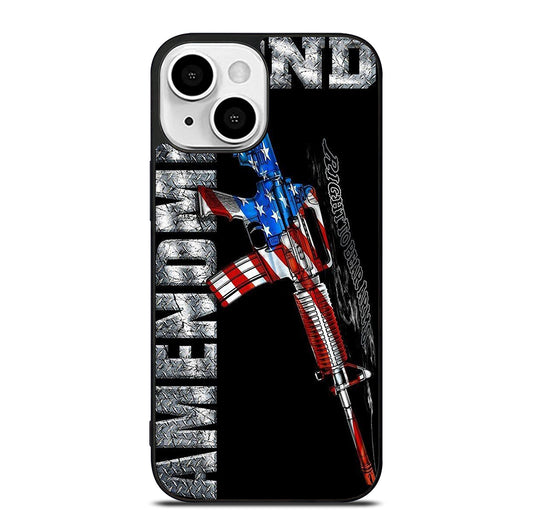 SECOND AMENDMENT AMERICAN GUN LOGO 2 iPhone 13 Mini Case Cover