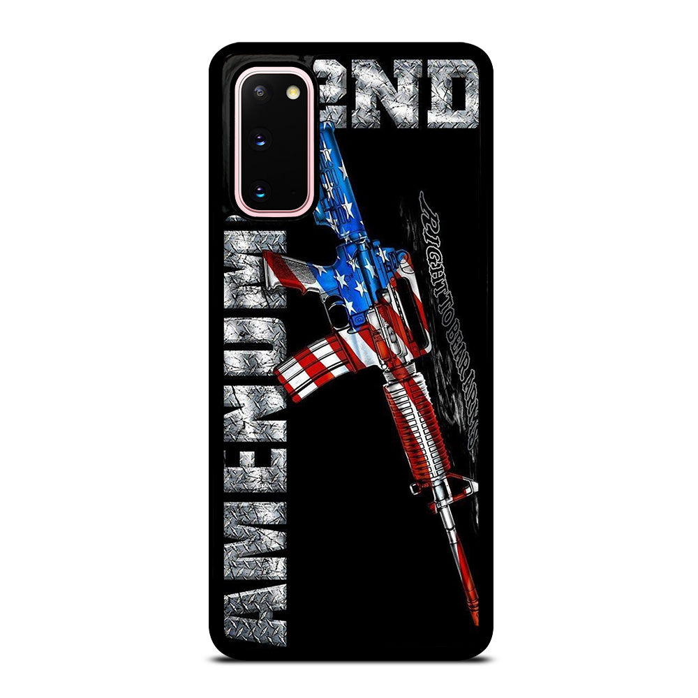 SECOND AMENDMENT AMERICAN GUN LOGO 2 Samsung Galaxy S20 Case Cover