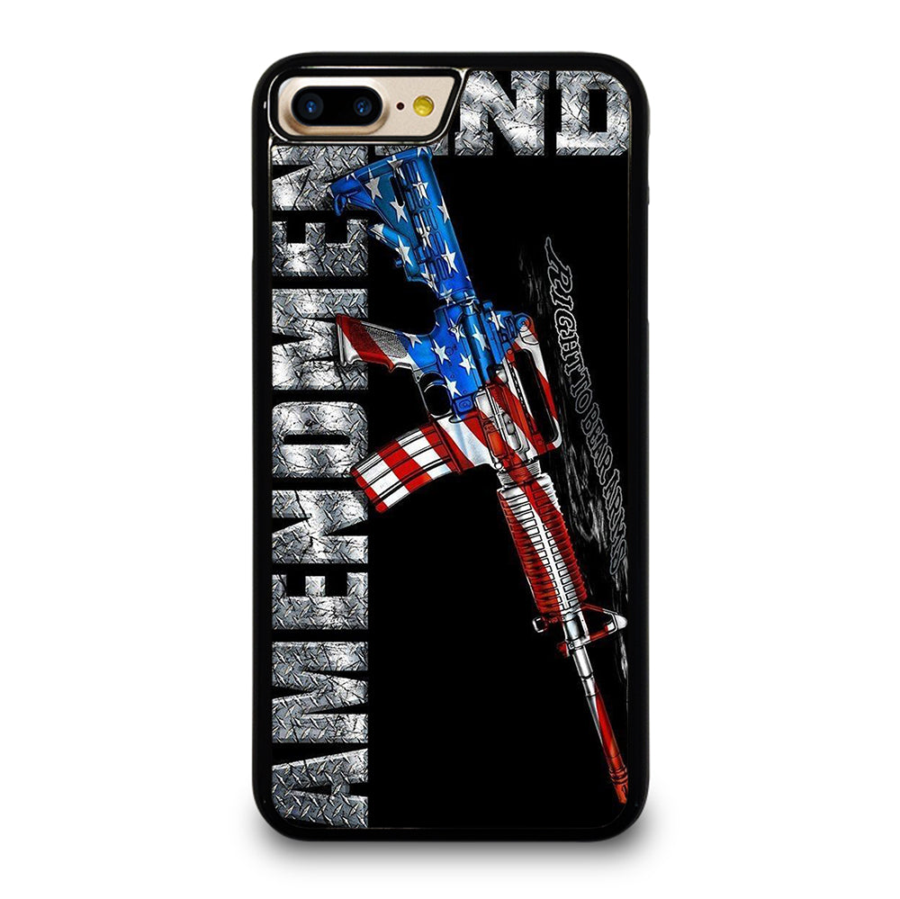 SECOND AMENDMENT AMERICAN GUN LOGO 2 iPhone 7 / 8 Plus Case Cover
