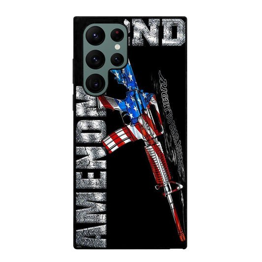 SECOND AMENDMENT AMERICAN GUN LOGO 2 Samsung Galaxy S22 Ultra Case Cover