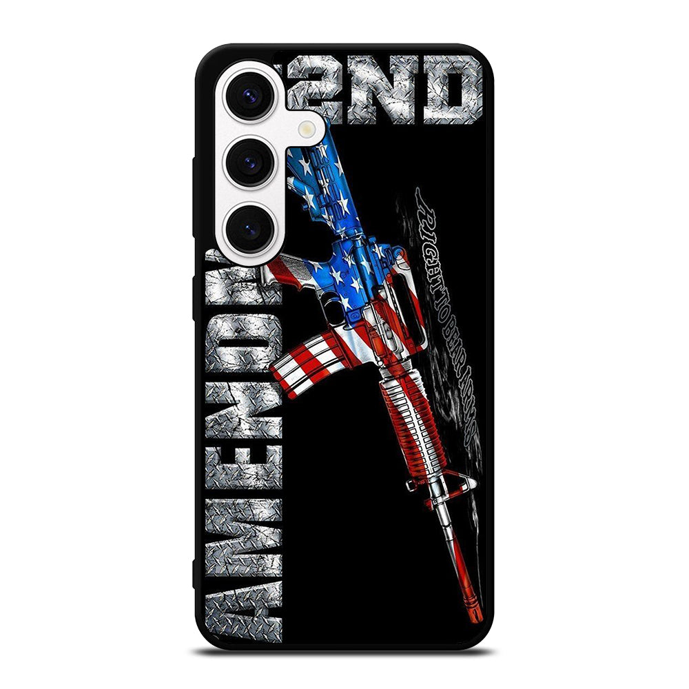 SECOND AMENDMENT AMERICAN GUN LOGO 2 Samsung Galaxy S24 Case Cover