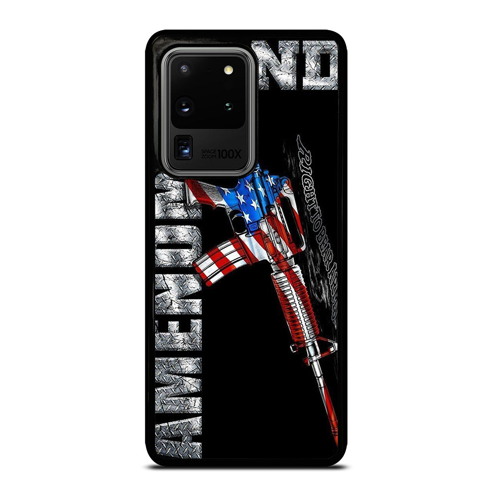 SECOND AMENDMENT AMERICAN GUN LOGO 2 Samsung Galaxy S20 Ultra Case Cover