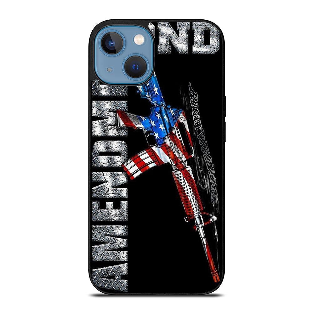 SECOND AMENDMENT AMERICAN GUN LOGO 2 iPhone 13 Case Cover
