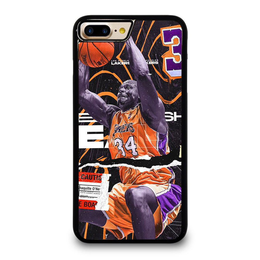 SHAQUILLE O'NEAL 34 LA LAKERS NBA BASKETBALL iPhone 7 / 8 Plus Case Cover