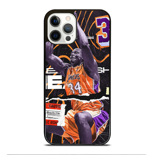 SHAQUILLE O'NEAL 34 LA LAKERS NBA BASKETBALL iPhone 12 Pro Case Cover