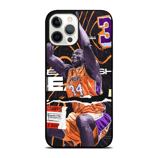 SHAQUILLE O'NEAL 34 LA LAKERS NBA BASKETBALL iPhone 12 Pro Max Case Cover