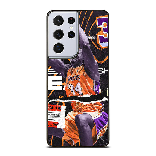 SHAQUILLE O'NEAL 34 LA LAKERS NBA BASKETBALL Samsung Galaxy S21 Ultra Case Cover