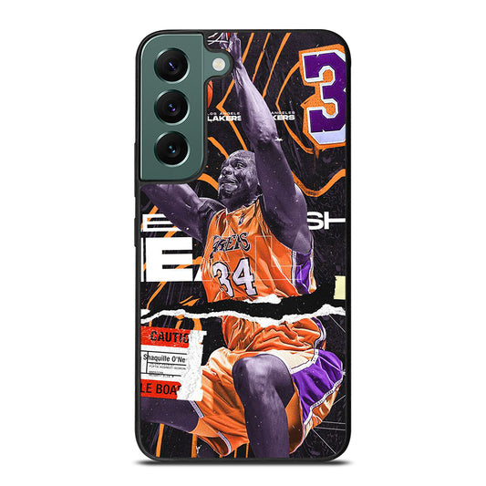 SHAQUILLE O'NEAL 34 LA LAKERS NBA BASKETBALL Samsung Galaxy S22 Case Cover
