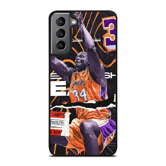 SHAQUILLE O'NEAL 34 LA LAKERS NBA BASKETBALL Samsung Galaxy S21 Plus Case Cover