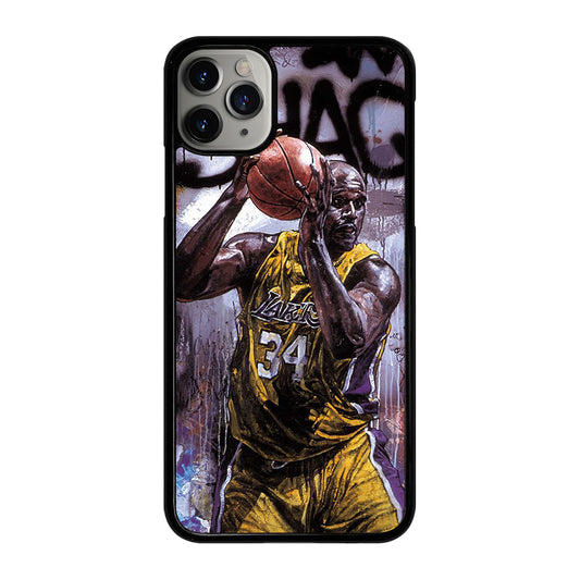 SHAQUILLE O'NEAL LA LAKERS ART iPhone 11 Pro Max Case Cover
