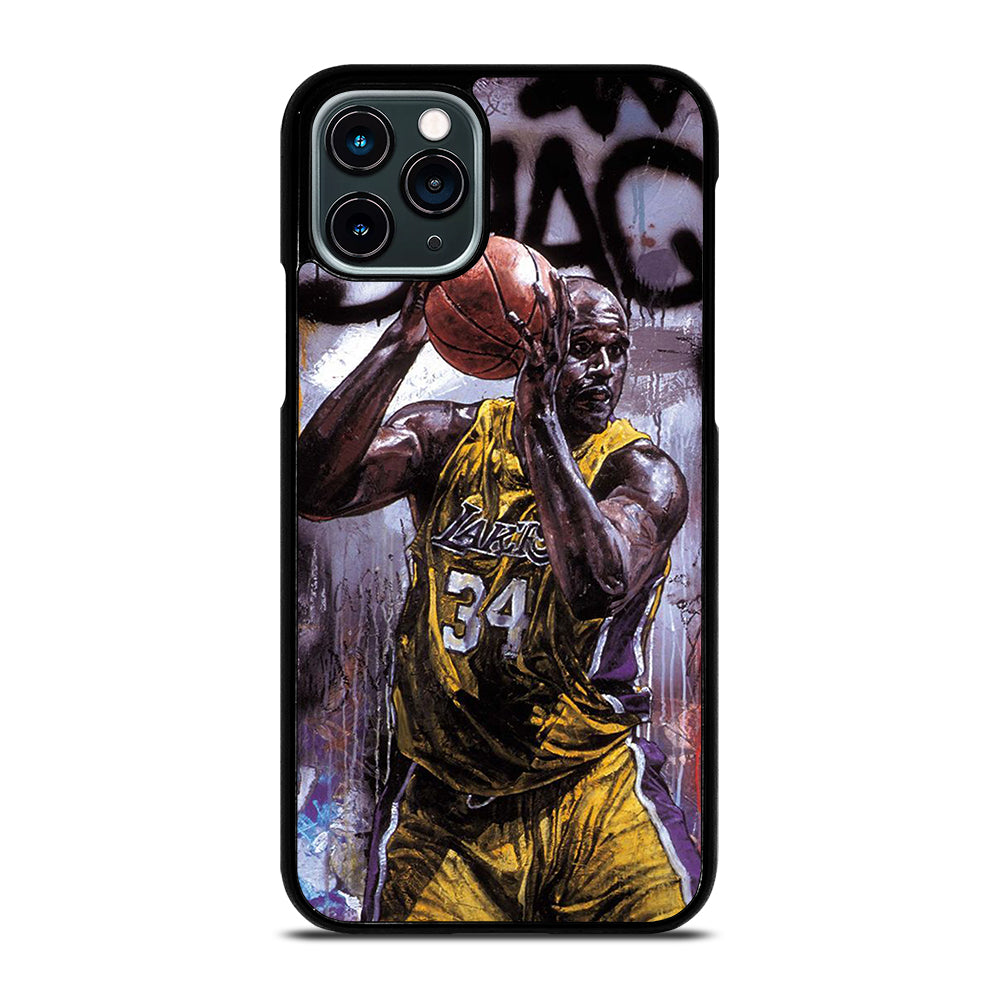 SHAQUILLE O'NEAL LA LAKERS ART iPhone 11 Pro Case Cover