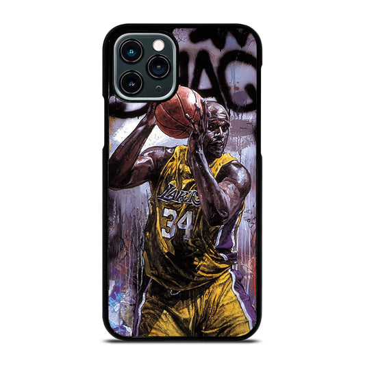 SHAQUILLE O'NEAL LA LAKERS ART iPhone 11 Pro Case Cover