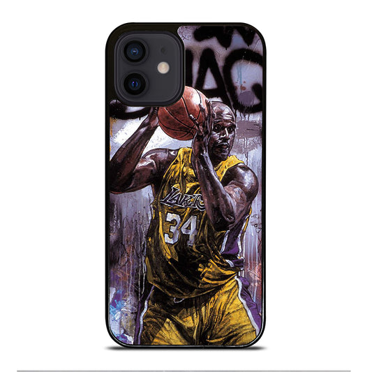 SHAQUILLE O'NEAL LA LAKERS ART iPhone 12 Mini Case Cover