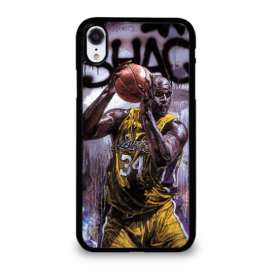 SHAQUILLE O'NEAL LA LAKERS ART iPhone XR Case Cover