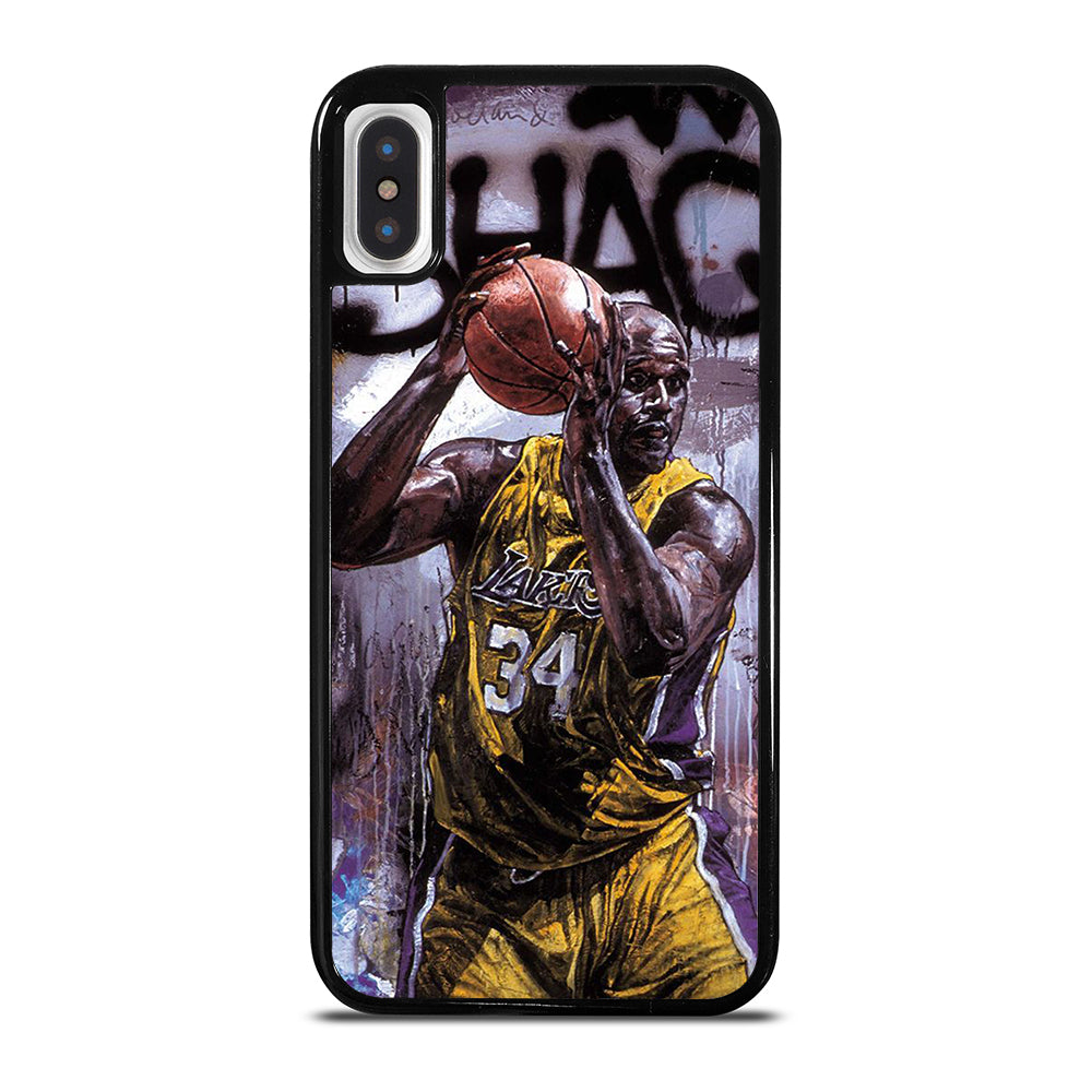 SHAQUILLE O'NEAL LA LAKERS ART iPhone X / XS Case Cover