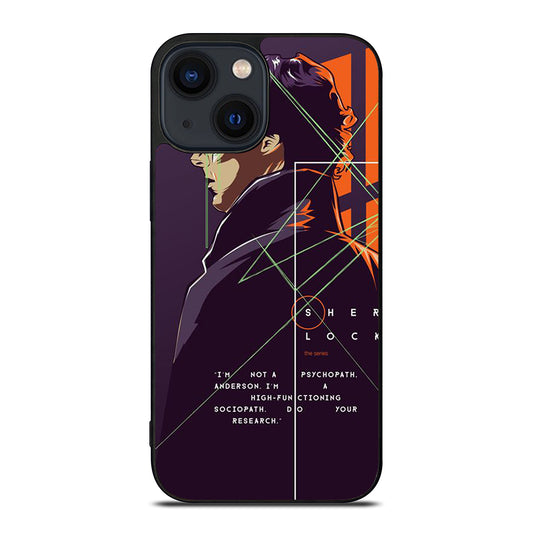 SHERLOCK HOLMES CARTOON iPhone 14 Plus Case Cover