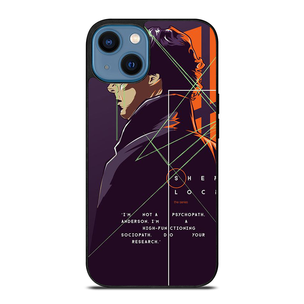 SHERLOCK HOLMES CARTOON iPhone 14 Case Cover
