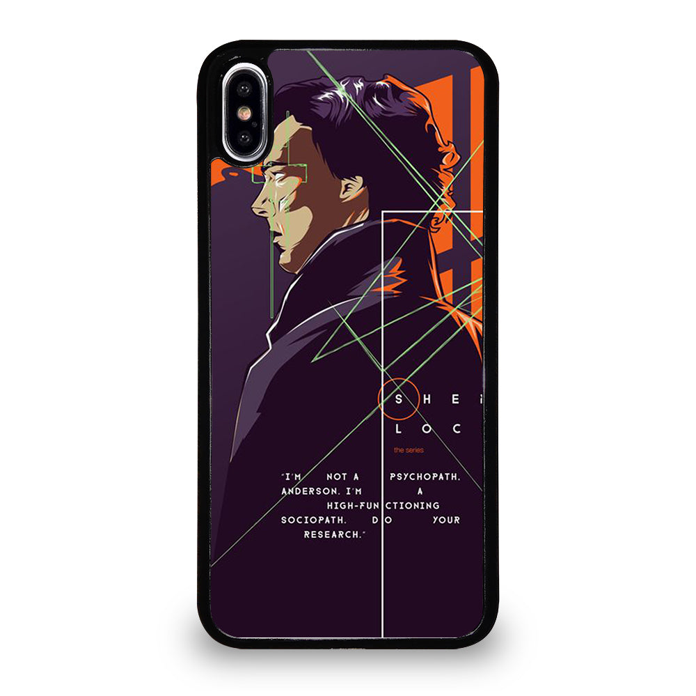 SHERLOCK HOLMES CARTOON iPhone XS Max Case Cover