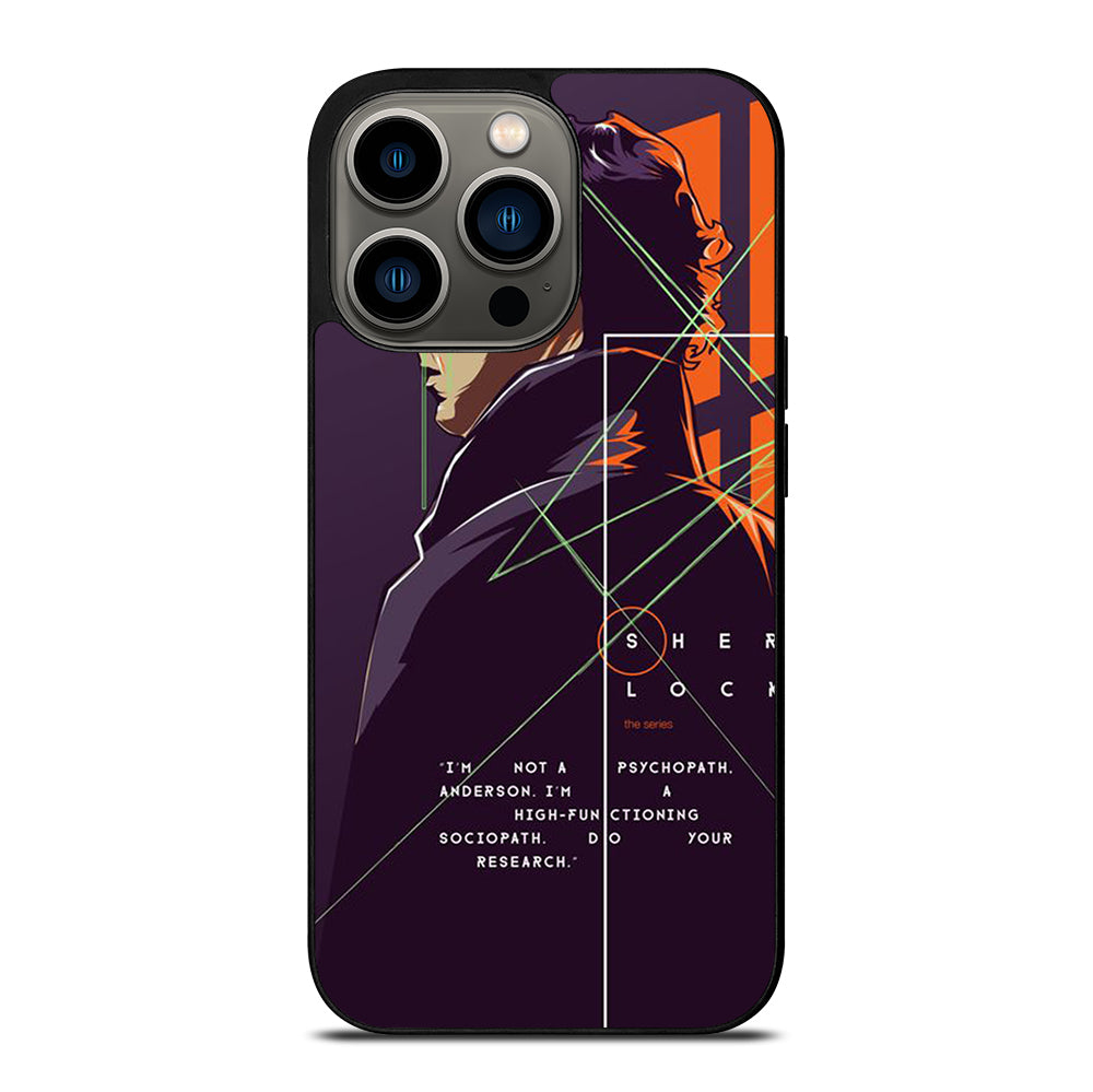 SHERLOCK HOLMES CARTOON iPhone 13 Pro Case Cover