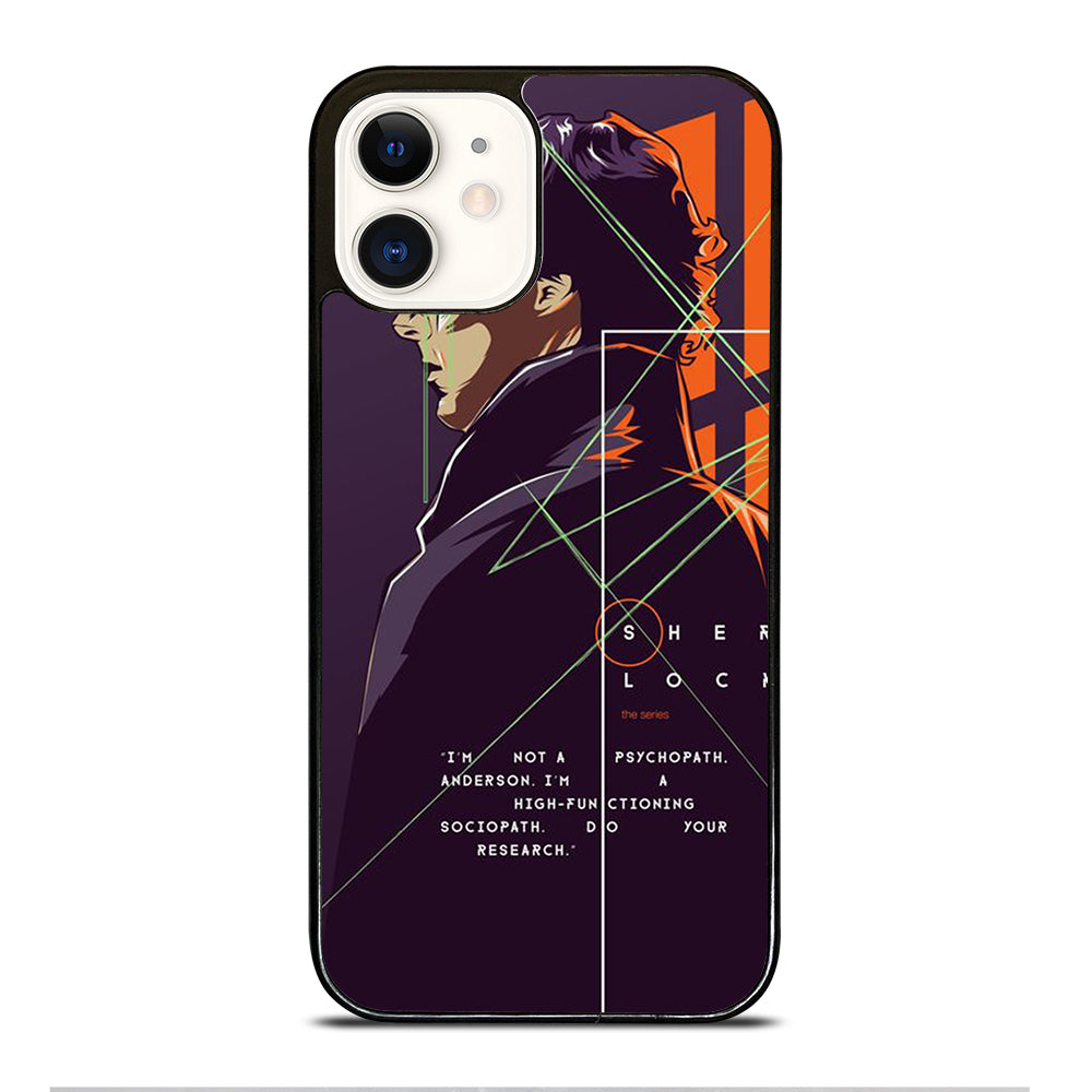 SHERLOCK HOLMES CARTOON iPhone 12 Case Cover