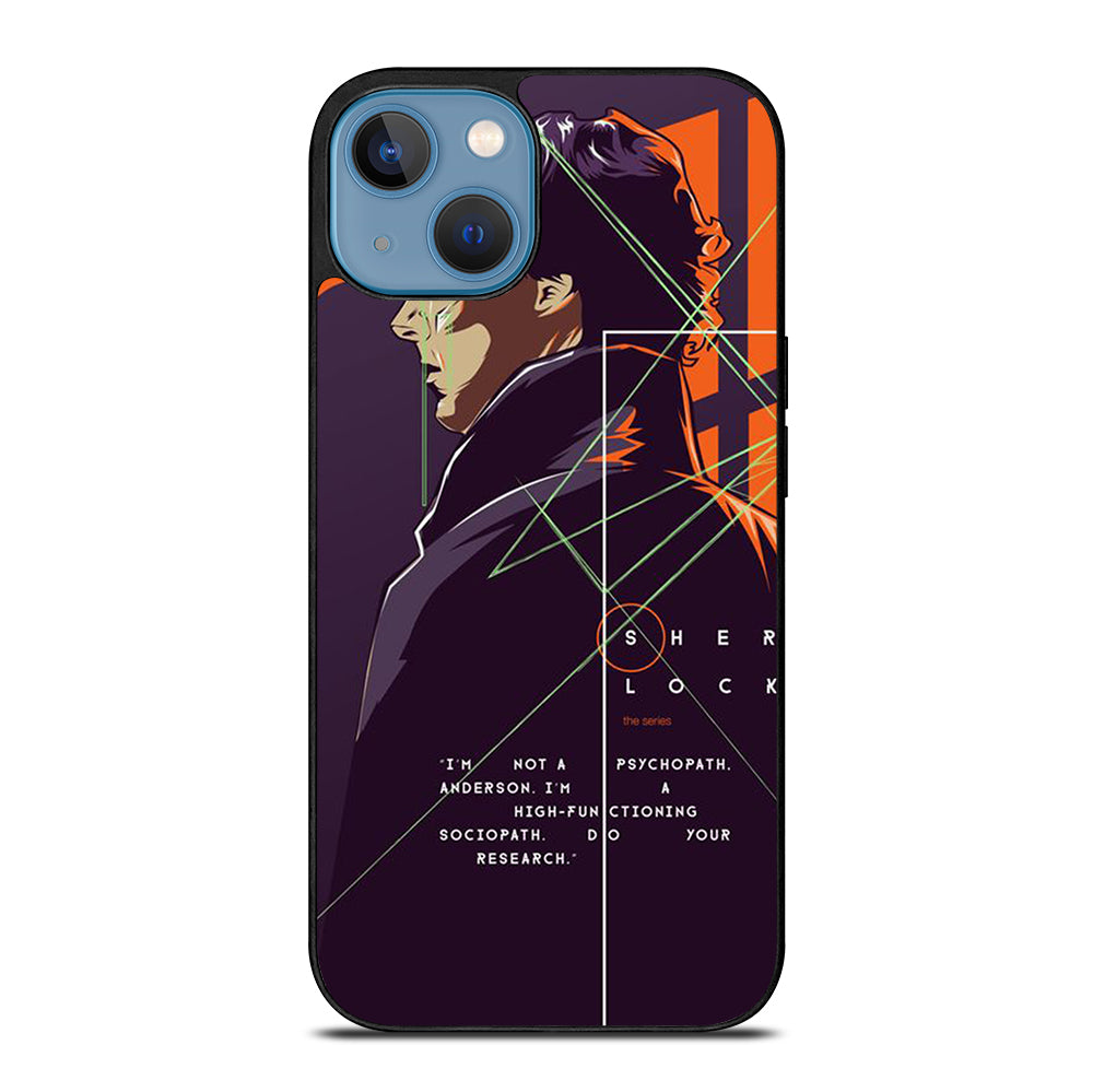 SHERLOCK HOLMES CARTOON iPhone 13 Case Cover