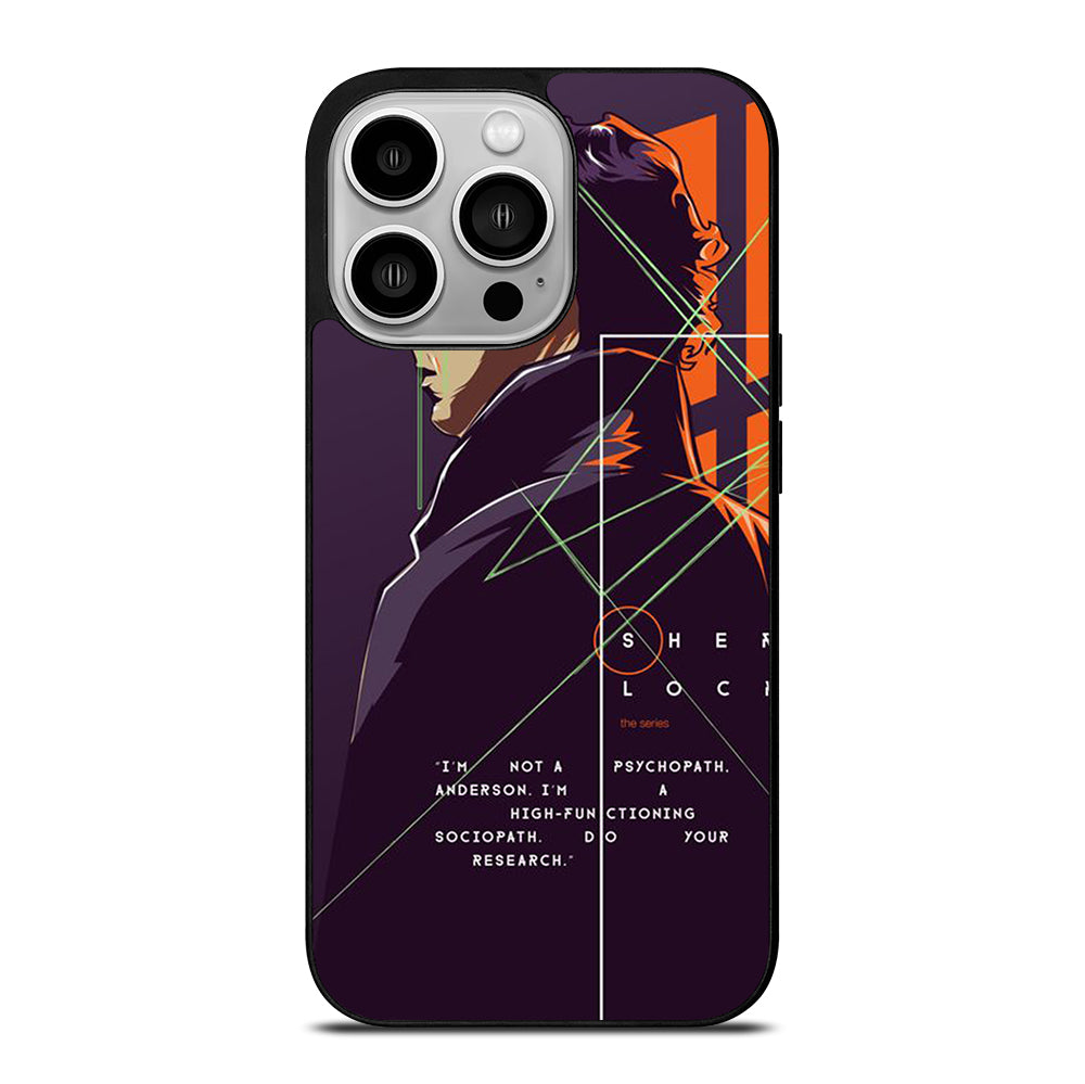 SHERLOCK HOLMES CARTOON iPhone 14 Pro Case Cover