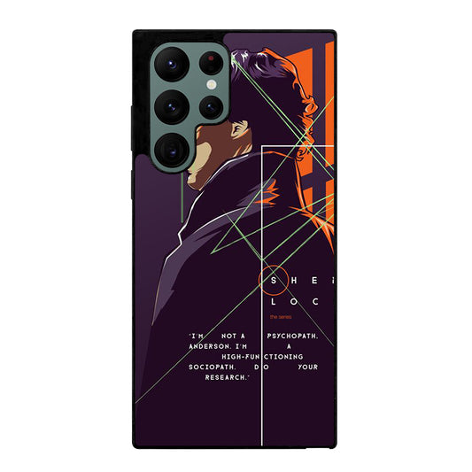 SHERLOCK HOLMES CARTOON Samsung Galaxy S22 Ultra Case Cover