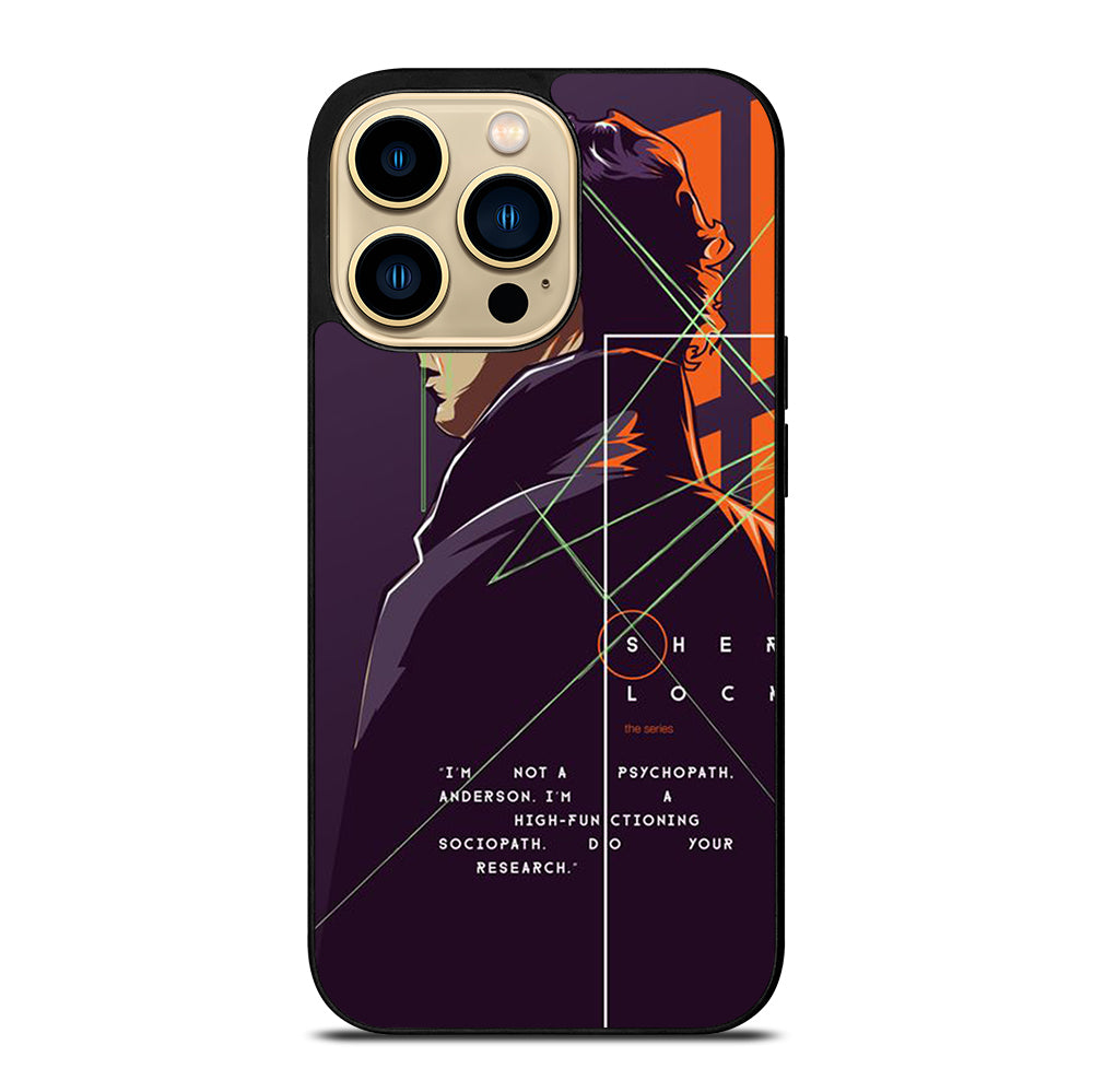 SHERLOCK HOLMES CARTOON iPhone 14 Pro Max Case Cover
