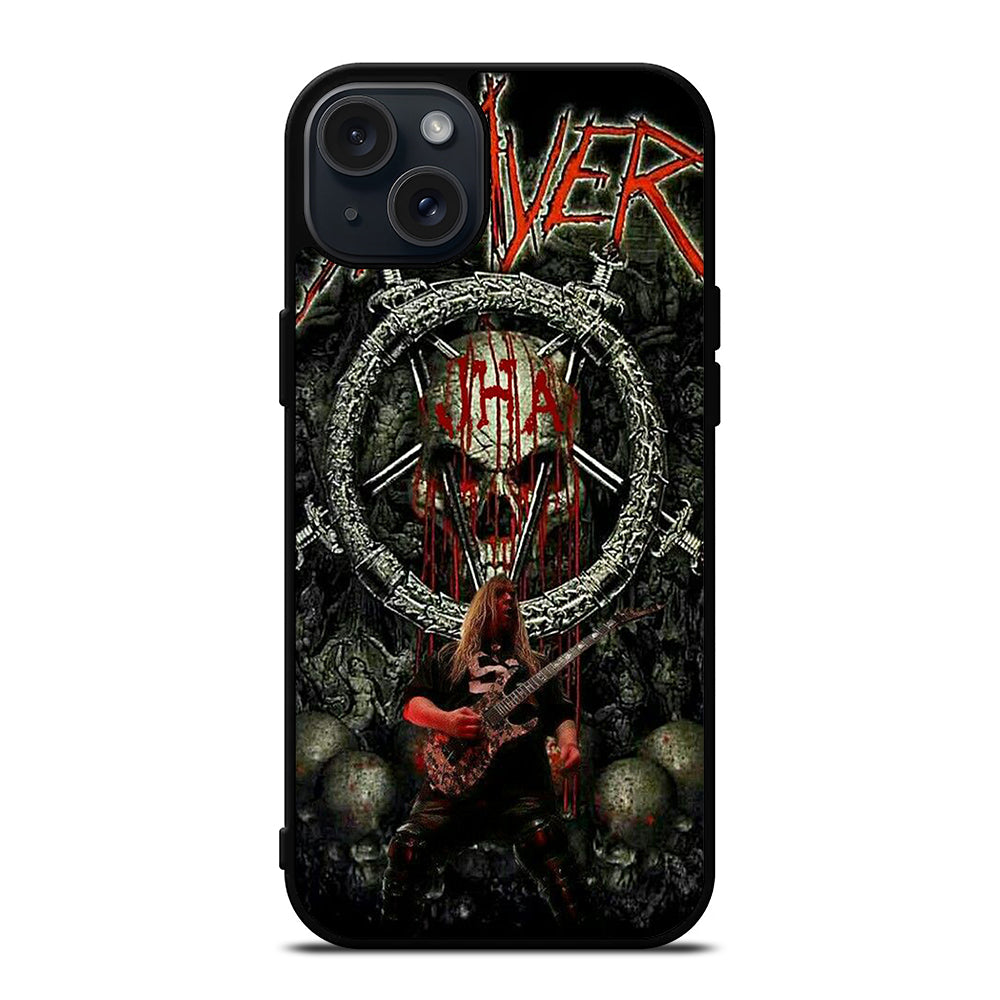 SLAYER BAND METAK SKULL LOGO iPhone 15 Plus Case Cover