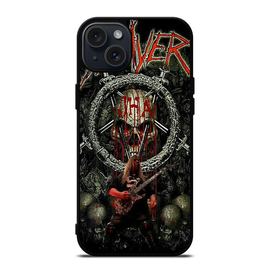 SLAYER BAND METAK SKULL LOGO iPhone 15 Plus Case Cover