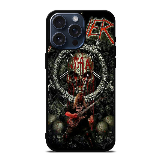SLAYER BAND METAK SKULL LOGO iPhone 15 Pro Max Case Cover