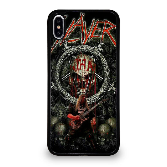 SLAYER BAND METAK SKULL LOGO iPhone XS Max Case Cover