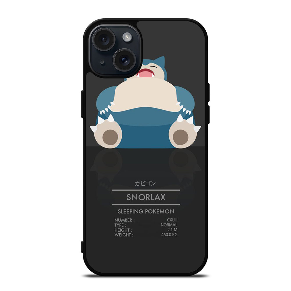 SNORLAX CUTE POKEMON iPhone 15 Plus Case Cover