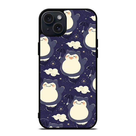 SNORLAX CUTE POKEMON COLLAGE iPhone 15 Plus Case Cover
