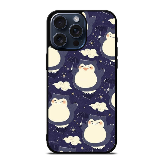 SNORLAX CUTE POKEMON COLLAGE iPhone 15 Pro Max Case Cover