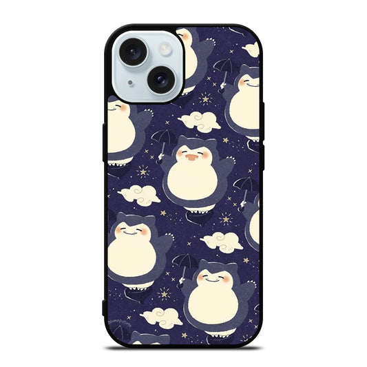 SNORLAX CUTE POKEMON COLLAGE iPhone 15 Case Cover