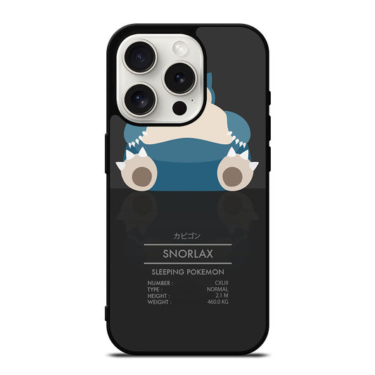 SNORLAX CUTE POKEMON iPhone 15 Pro Case Cover